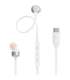 Auriculares Intrauditivos JBL Tune 310C/ con Micrfono/ Blancos