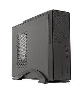 Caja Sobremesa MicroATX Slim Unyka UK-2010 - FA SFX 300W 85% Eficiencia - USB 3.0 X2 , USB 2.0 X1 Audio, Micrfono Y Lector De Ta