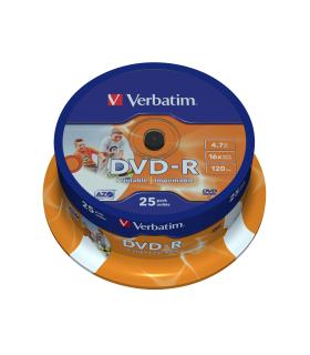DVD-R Verbatim Imprimible 16X  Tarrina-25uds