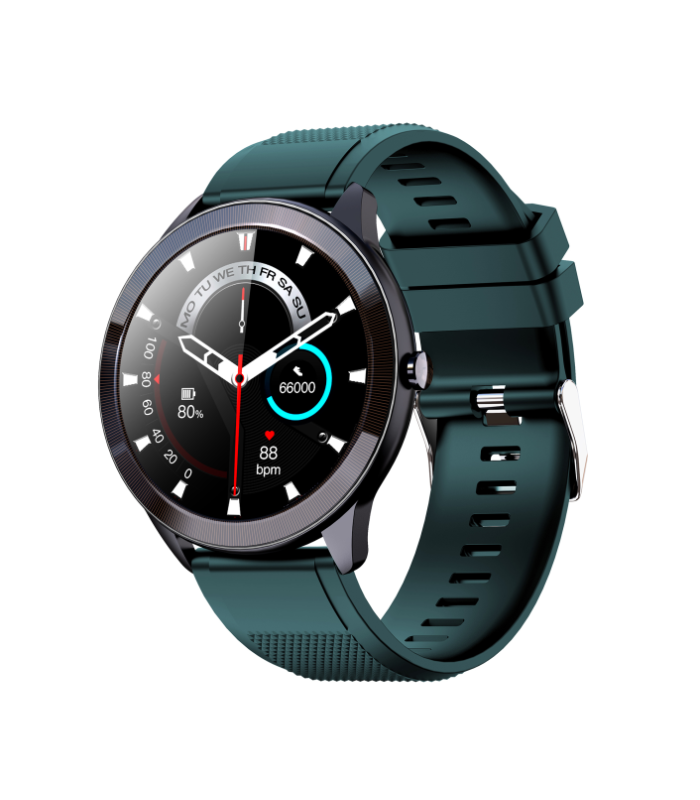 SMARTWATCH LEOTEC 1,28\" MULTISPORT WAVE VERDE PANTALLA REDONDA