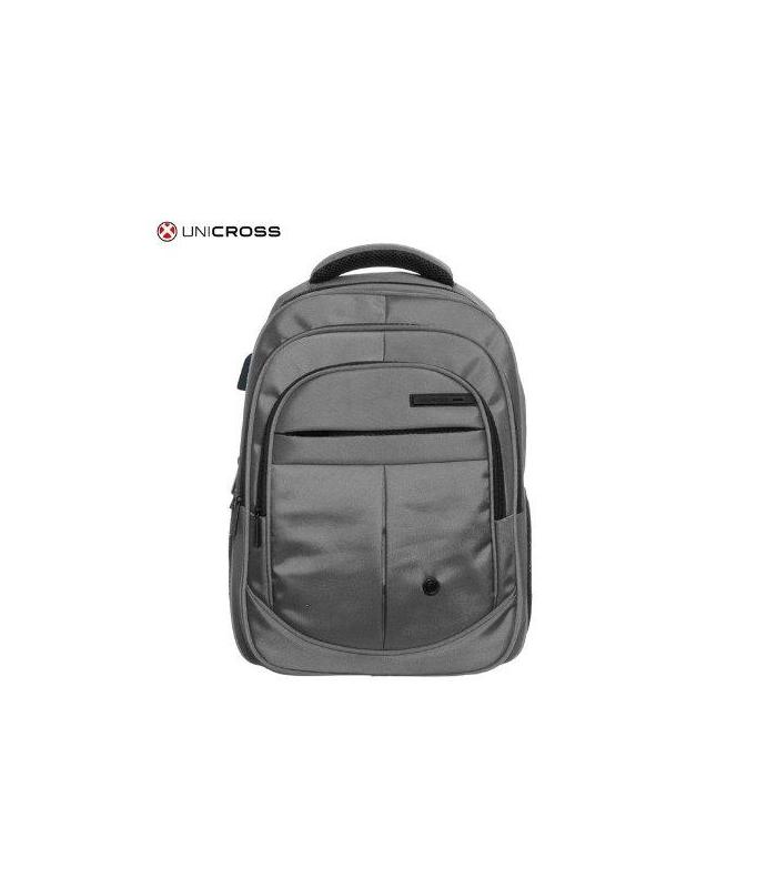 MOCHILA PORTATIL UNICROSS AXION GRIS