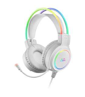 Auriculares Gaming Con Micrfono Mars Gaming MHRGB  Jack 3.5  Blancos