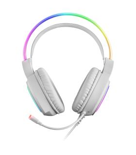 Auriculares Gaming Con Micrfono Mars Gaming MHRGB  Jack 3.5  Blancos