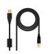 NANOCABLE  CABLE USB 2.0 IMPRESORA HQ CON FERRITA, TIPO A M-B M, NEGRO, 2.0 M (10.01.1202)