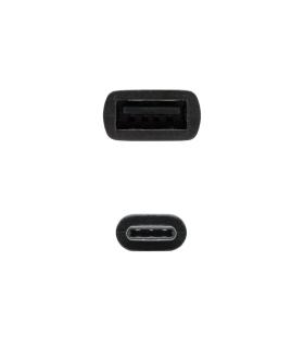 Nanocable Cable USB 2.0 3A, USB-C M-A F, 15cm