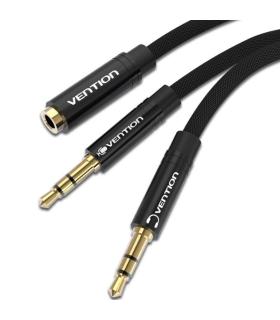 Cable Estreo Vention BBLBF/ 2x Jack 3.5 Macho - Jack 3.5 Hembra/ 1m/ Negro
