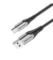 Cable USB 2.0 Tipo-C Vention CODHG/ USB Macho - USB Tipo-C Macho/ Hasta 60W/ 480Mbps/ 1.5m/ Gris