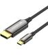 Cable Conversor DisplayPortI 8K Vention CRFBH/ USB Tipo-C Macho - DisplayPort Macho/ 2m/ Negro