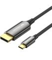Cable Conversor DisplayPortI 8K Vention CRFBH/ USB Tipo-C Macho - DisplayPort Macho/ 2m/ Negro