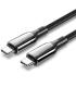 Cable USB 2.0 Tipo-C 5A 100W Vention CTKBAV/ USB Tipo-C Macho - USB Tipo-C Macho/ Hasta 100W/ 480Mbps/ 1.2m/ Negro
