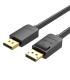 Cable DisplayPort 1.2 4K Vention HACBF/ DisplayPort Macho - DisplayPort Macho/ 1m/ Negro
