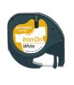 CINTA ROTULADORA LETRATAG ROPA 12MMX2M NEGRO/BLANCO DYMO S0718850