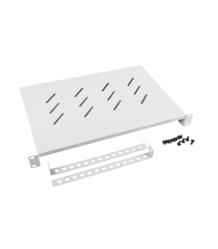 BANDEJA FIJA LANBERG 1U 483X300 MM HASTA 25KG DE 19\" GRIS