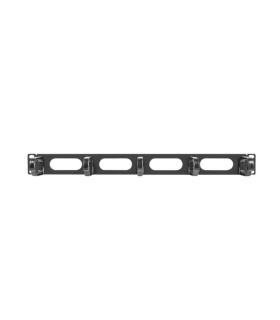 ORGANIZADOR DE CABLES LANBERG 5 ANILLAS 19\" 1U TIPO B NEGRO