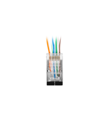 CONECTOR LANBERG CAT.6 FTP 8P8C PASS THROUGH TYPE PACK 20 UDS
