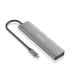 Hub USB Tipo-C Aisens A109-0857  3xUSB  1xUSB Tipo-C  1xUSB Tipo-C PD  Gris