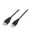CABLE USB 2.0 TIPO AM-AH NEGRO 1.0M AISENS A101-0015
