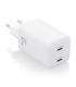Cargador De Pared GaN Aisens ASCH-65W2P039-W  2xUSB Tipo-C  65W