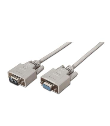 Cable Serie RS232 Aisens A112-0065  DB9 Macho - DB9 Hembra  Hasta 0.15W  1.6Mbps  1.8m  Beige