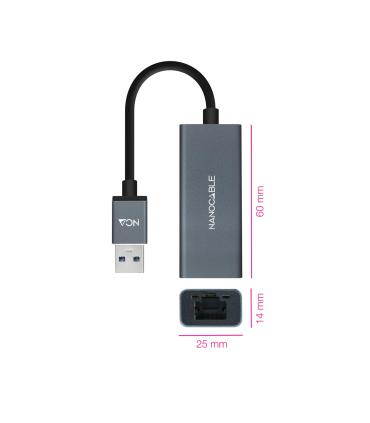 Nanocable Conversor USB 3.0 A Ethernet Gigabit