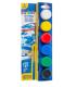 CAJA 6 BOTES DE TMPERA CON PINCEL CARIOCA 40433