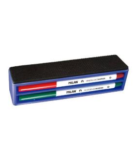 BORRADOR MAGNETICO + 4 ROTULADORES PIZARRA MILAN 165894