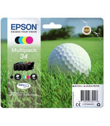 PACK DE CARTUCHOS 4 COLORES (CMYK) EPSON 34
