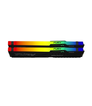 MEMORIA KINGSTON FURY BEAST RGB DDR5 64GB KIT2 5600MT S  CL4