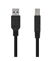 CABLE USB 3.0 IMPRESORA TIPO AM-BM NEGRO 2.0M AISENS A105-0444