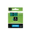 CINTA ROTULADORA D1 9MMX7M NEGRO/VERDE DYMO S0720740