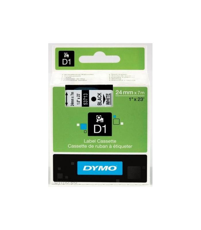 CINTA ROTULADORA D1 24MMX7M NEGRO/BLANCO DYMO S0720930