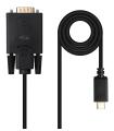 CABLE CONVERSOR USB-C A VGA USB-C/M-VGA/M 1.8 M 10.15.5202 NANOCABLE