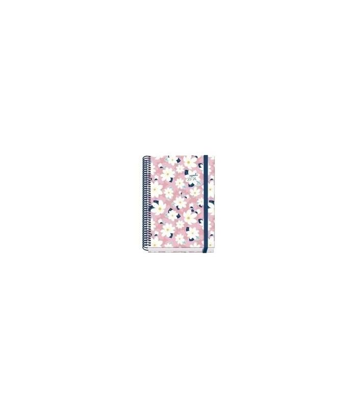 AGENDA ESCOLAR 2025-2026 TAMAO A5 TAPA CARTON FORRADO SEMANA VISTA PRIME CAMOMILLE DOHE 52037