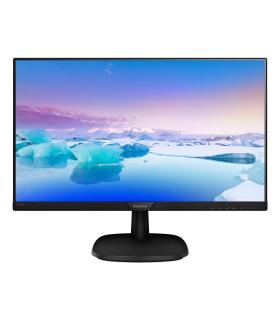 Philips Monitor V-line 243V7QDSB 00 LED 24" (23.8" Visible) 1920 X 1080 Full HD (1080p) HDMI, DVI-D, VGA,  Negro Con Textura