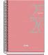 AGENDA ESCOLAR 2025-2026 TAMAO A5 TAPA CARTON FORRADO SEMANA VISTA MODELO SYSTEM BASIC ROSA DOHE 52057