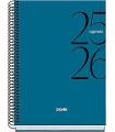 AGENDA ESCOLAR 2025-2026 TAMAO A5 TAPA CARTON FORRADO SEMANA VISTA MODELO SYSTEM BASIC AZUL DOHE 52056