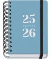 AGENDA ESCOLAR 2025-2026 TAMAO A6 TAPA CARTON FORRADO DA PGINA PRIME LOGIC DOHE 52053