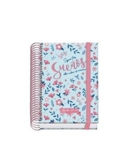 AGENDA ESCOLAR 2025-2026 TAMAO A6 TAPA CARTON FORRADO DA PGINA PRIME BLOSSOM DOHE 52051
