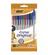BOLSA 10 BOLIGRAFOS CRISTAL CON CUERPO TRANSPARENTE TRAZO 0,4MM. COLORES SURTIDOS BIC 830865