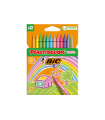 ESTUCHE 12 CERAS DE COLORES PASTEL PLASTIDECOR PASTEL BIC 9339613