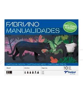 BLOC 10 HOJAS MANUALIDADES CARTULINA NEGRA FABRIANO S0400004
