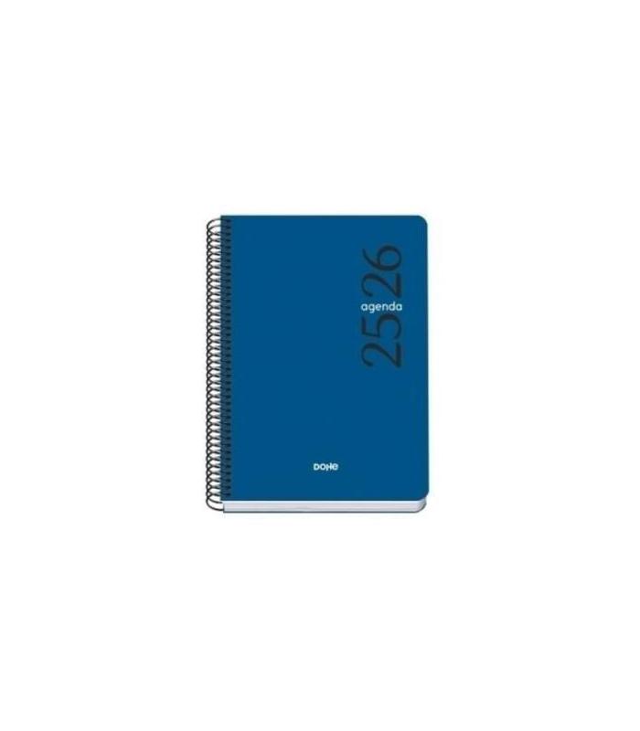 AGENDA ESCOLAR 2025-2026 TAMAO A5 TAPA POLIPROPILENO SEMANA VISTA MODELO ESENCIAL BASIC AZUL DOHE 52068