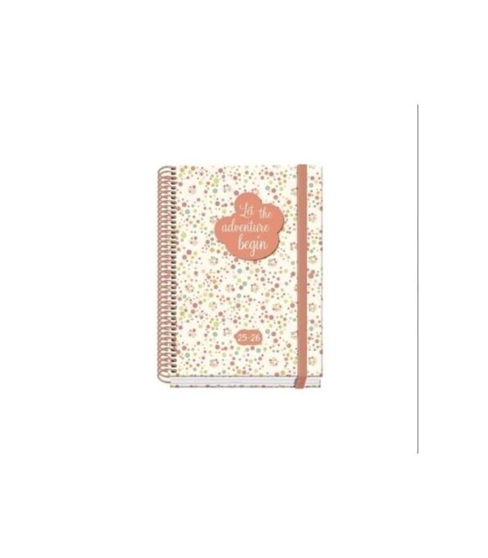 AGENDA ESCOLAR 2025-2026 TAMAO A5 TAPA CARTON FORRADO SEMANA VISTA PRIME BUBBLES DOHE 52038