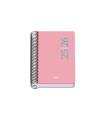 AGENDA ESCOLAR 2025-2026 TAMAO A6 TAPA CARTON FORRADO DA PGINA MODELO ESENCIAL BASIC ROSA DOHE 52077