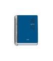AGENDA ESCOLAR 2025-2026 TAMAO A6 TAPA CARTON FORRADO DA PGINA MODELO ESENCIAL BASIC AZUL DOHE 52076