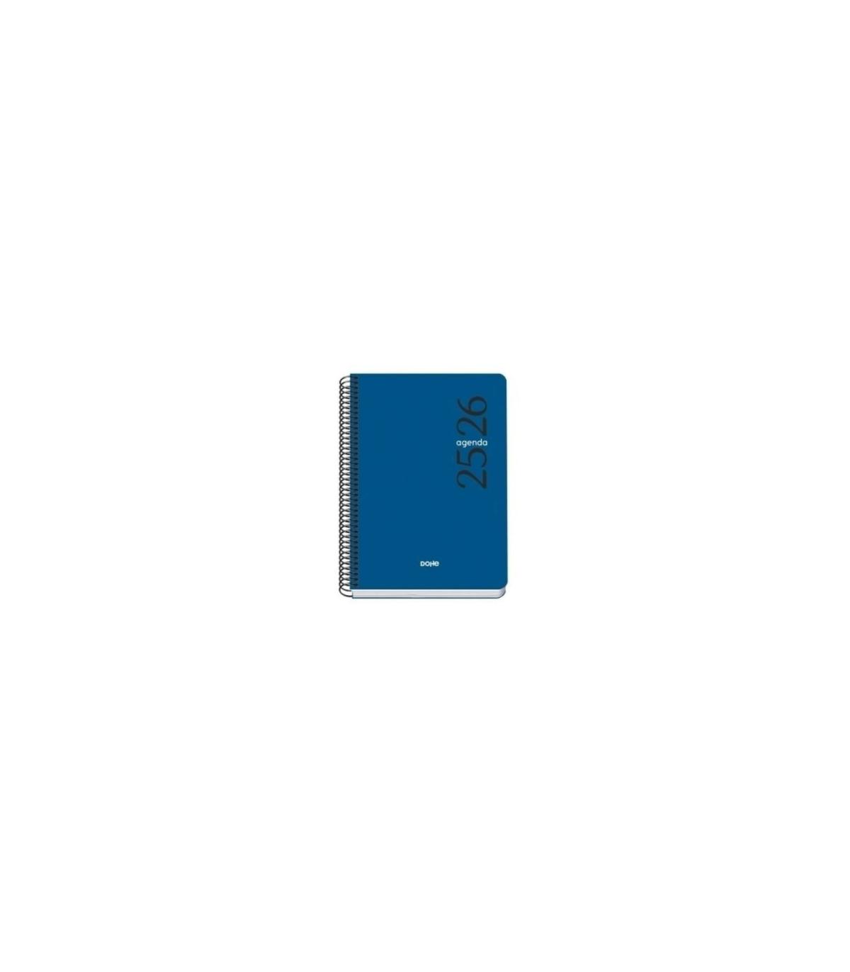 AGENDA ESCOLAR 2025-2026 TAMAO A5 TAPA POLIPROPILENO DA PGINA MODELO ESENCIAL BASIC AZUL DOHE 52072