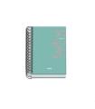 AGENDA ESCOLAR 2025-2026 TAMAO A6 TAPA CARTON FORRADO DA PGINA MODELO SYSTEM BASIC VERDE DOHE 52066