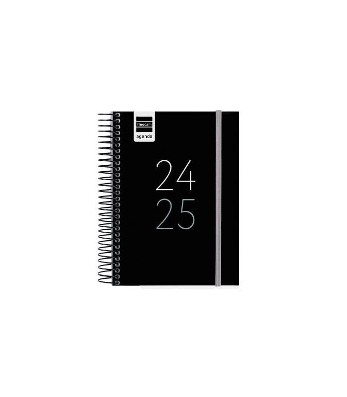 AGENDA ESCOLAR 2025-2026 TAMAO A5 TAPA CARTON FORRADO SEMANA VISTA MODELO SYSTEM BASIC NEGRO DOHE 52059