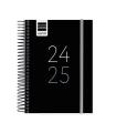 AGENDA ESCOLAR 2025-2026 TAMAO A5 TAPA CARTON FORRADO SEMANA VISTA MODELO SYSTEM BASIC NEGRO DOHE 52059