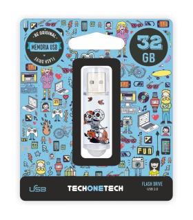 Pendrive 32GB Tech One Tech Calavera Moto USB 2.0